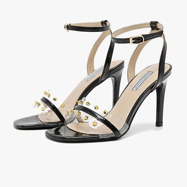 9 cm summer fashion women's sandals 2021 new style women's shoes a word with stiletto sandals for women in shoes, Black
9 cm summer fashion women's sandals 2021 new style women's shoes a word with stiletto sandals for women in shoes, Black