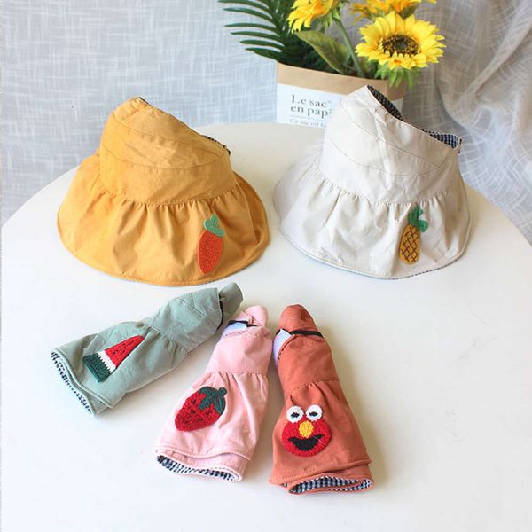 girls' empty hat spring and summer baby parent child sunscreen children's big brim cartoon double side sun, Yellow
girls' empty hat spring and summer baby parent child sunscreen children's big brim cartoon double side sun, Yellow