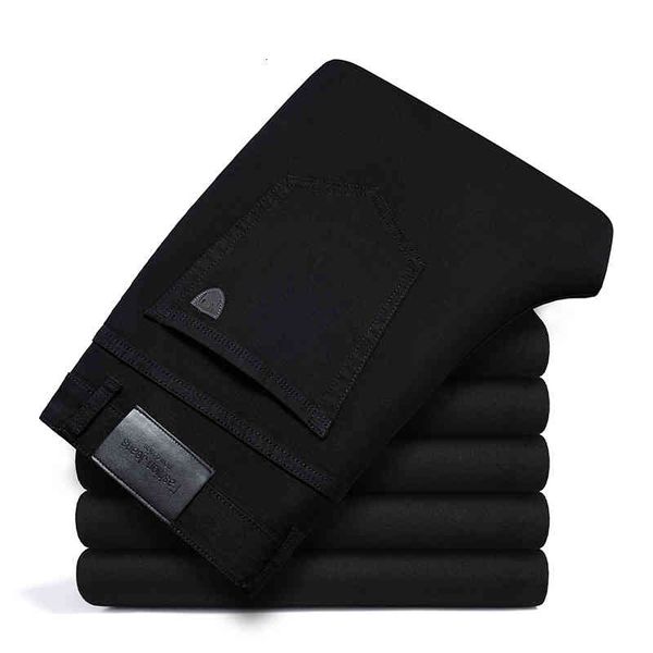 men's jeans spring men classic black business casual loose trousers male fashion stretch straight denim pants brand clothes n4yu, Blue
men's jeans spring men classic black business casual loose trousers male fashion stretch straight denim pants brand clothes n4yu, Blue