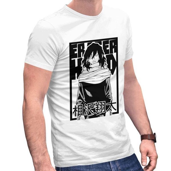men's t-shirts novelty my hero academia aizawa shouta t shirt men short sleeve pure cotton t-shirt japanese anime manga tee fashion ts, White;black
men's t-shirts novelty my hero academia aizawa shouta t shirt men short sleeve pure cotton t-shirt japanese anime manga tee fashion ts, White;black