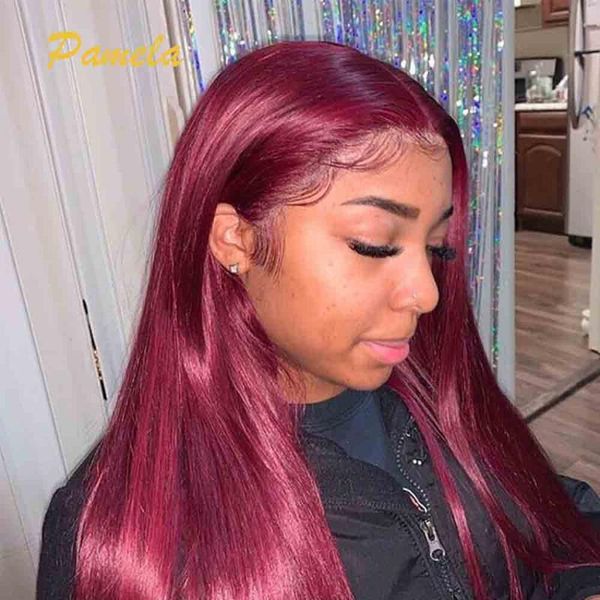 lace wigs burgundy front wig straight 13x6 transparent frontal human hair 99j 150% density hd, Black;brown
lace wigs burgundy front wig straight 13x6 transparent frontal human hair 99j 150% density hd, Black;brown