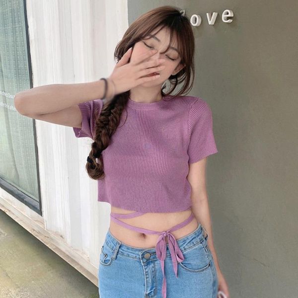 women's t-shirt summer knittded short-sleeved female women o neck slim bandage, White
women's t-shirt summer knittded short-sleeved female women o neck slim bandage, White