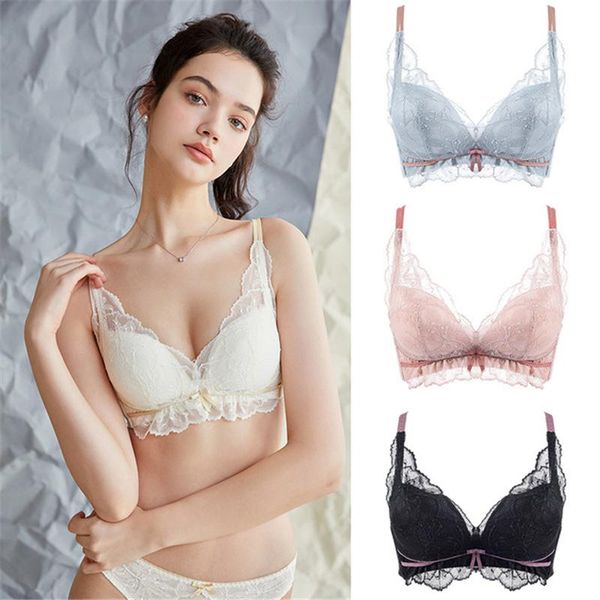 bras delfine no steel ring bra lace ladies small chest gathered underwear adjustable, Red;black
bras delfine no steel ring bra lace ladies small chest gathered underwear adjustable, Red;black
