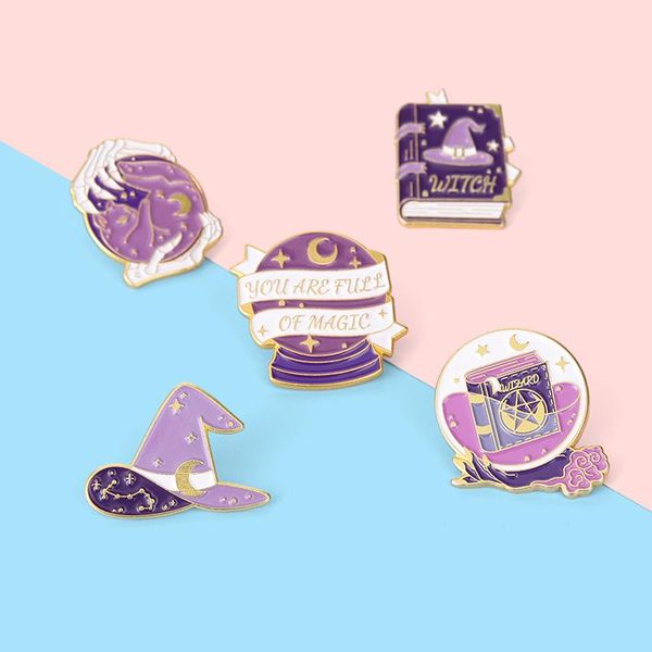 pins, brooches witch cats enamel pin purple magic hat crystal ball badges on clothes bags backpack gifts for women men jewelry, Gray
pins, brooches witch cats enamel pin purple magic hat crystal ball badges on clothes bags backpack gifts for women men jewelry, Gray