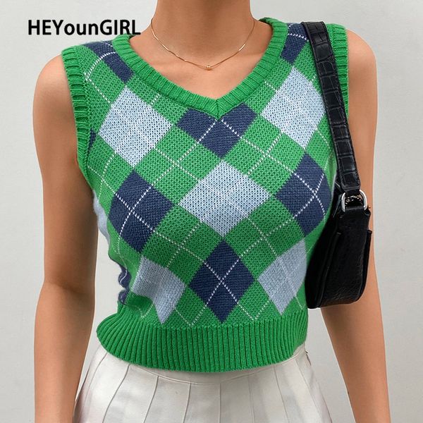 argyle y2k sweat crop vest sweater autumn sleeveless plaid tank sweaters preppy style fashion knitted jumper 2021, White
argyle y2k sweat crop vest sweater autumn sleeveless plaid tank sweaters preppy style fashion knitted jumper 2021, White