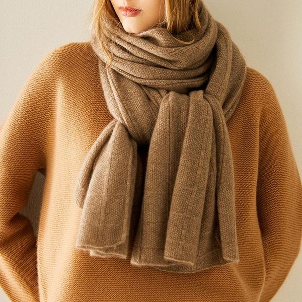 scarves ladies knit comfortable warm thick long scarf 100% goat cashmere women solid shawl head, Blue;gray
scarves ladies knit comfortable warm thick long scarf 100% goat cashmere women solid shawl head, Blue;gray
