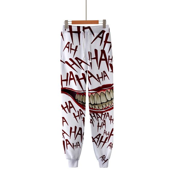haha joker 3d printed sweatpants fashion harajuku jogger pants 2021 casual warm track pants slim streetwear men/women trousers c0222, Black
haha joker 3d printed sweatpants fashion harajuku jogger pants 2021 casual warm track pants slim streetwear men/women trousers c0222, Black