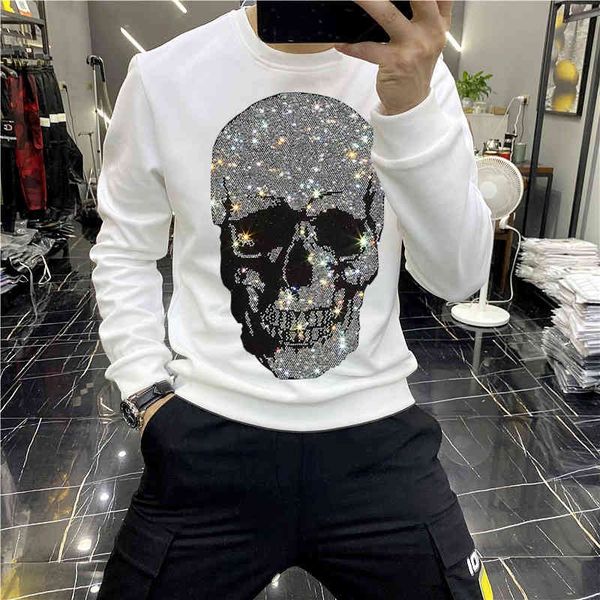 european winter 2021 brand men's hoodie shiny skull diamond fashion hoody fce warm casual sweatshirt street star oversize, Black
european winter 2021 brand men's hoodie shiny skull diamond fashion hoody fce warm casual sweatshirt street star oversize, Black