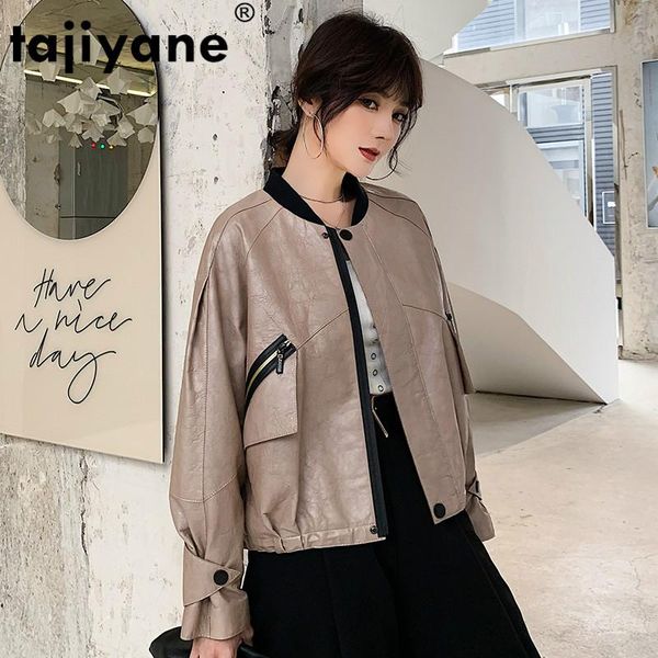 women's leather & faux tajiyane 2021 real genuine jacket sheepskin coat female korean coats women clothes 229 wpy443, Black
women's leather & faux tajiyane 2021 real genuine jacket sheepskin coat female korean coats women clothes 229 wpy443, Black