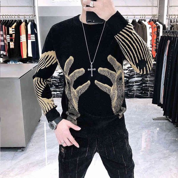 men's sweaters pullover men autumn winter korean slim fit fashion casual round neck versatile bottomed sweater kfy3, White;black
men's sweaters pullover men autumn winter korean slim fit fashion casual round neck versatile bottomed sweater kfy3, White;black