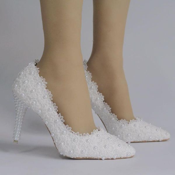 dress shoes ladies women high heel wedding lace flower white pearl bride low big size 41, Black
dress shoes ladies women high heel wedding lace flower white pearl bride low big size 41, Black