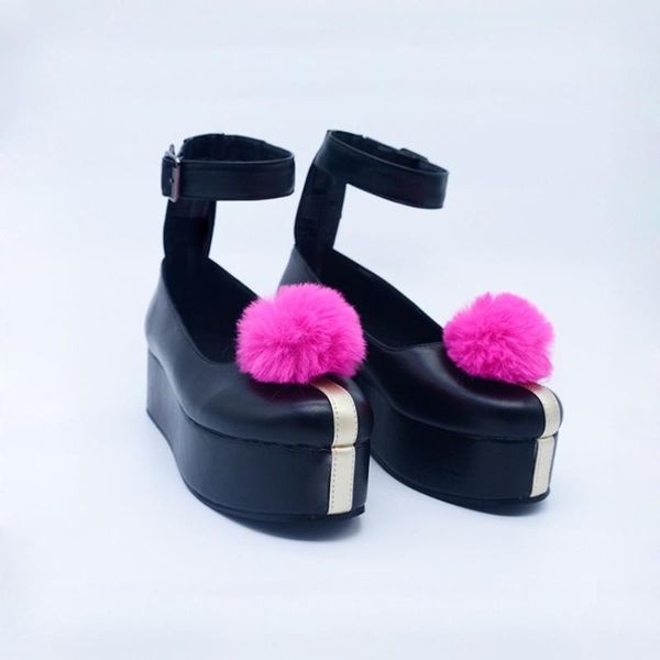 womens 77 genshin impact japanese anime dakimakura cosplay shoes rose fur ball platform wedge block heel new 2021, Black
womens 77 genshin impact japanese anime dakimakura cosplay shoes rose fur ball platform wedge block heel new 2021, Black