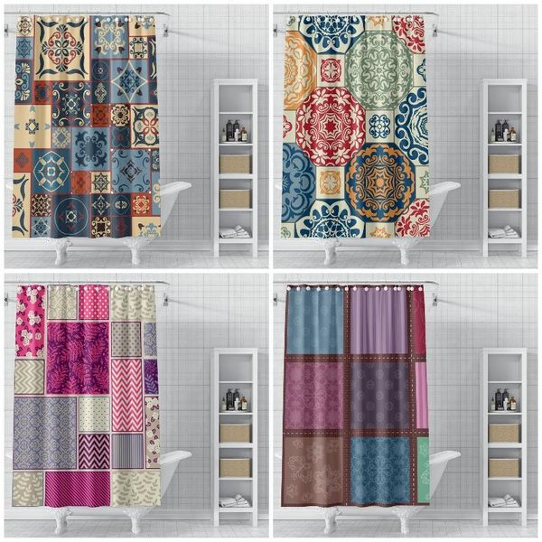 shower curtains bomemian style geometric square pattern bathroom decoration waterproof polyester
shower curtains bomemian style geometric square pattern bathroom decoration waterproof polyester
