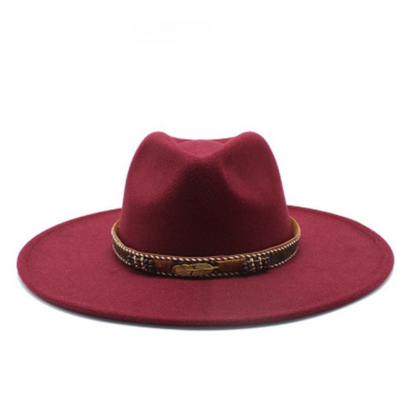 2021 new fedora men winter autumn solid band belt luxury hats red black white wedding church big brim women hat jsxd, Blue;gray
2021 new fedora men winter autumn solid band belt luxury hats red black white wedding church big brim women hat jsxd, Blue;gray