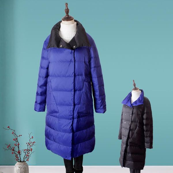 fashion women long white duck down jacket stand collar female slim warm coat covered button wear both sides windproof big size, Black
fashion women long white duck down jacket stand collar female slim warm coat covered button wear both sides windproof big size, Black