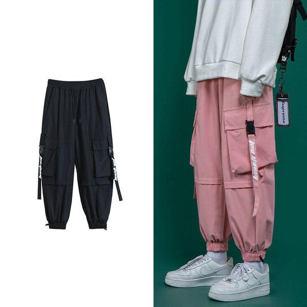 men's pants 2021 men and women elastic sweatpants overalls cargo hip hop pocket ribbon solid harem color casual trousers size m-5xl, Black
men's pants 2021 men and women elastic sweatpants overalls cargo hip hop pocket ribbon solid harem color casual trousers size m-5xl, Black
