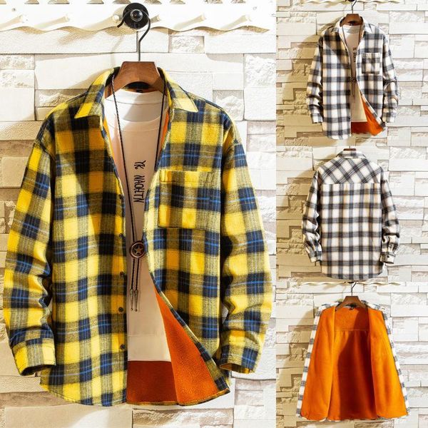 men clothes 2019 men's warm shirt plus velvet thick youth plaid winter undershirt long sleeve youth shirt1, White;black
men clothes 2019 men's warm shirt plus velvet thick youth plaid winter undershirt long sleeve youth shirt1, White;black