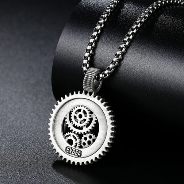 ins cyberpunk gear pendant necklace men's hollow out metal hip hop punk jewelry, Silver
ins cyberpunk gear pendant necklace men's hollow out metal hip hop punk jewelry, Silver