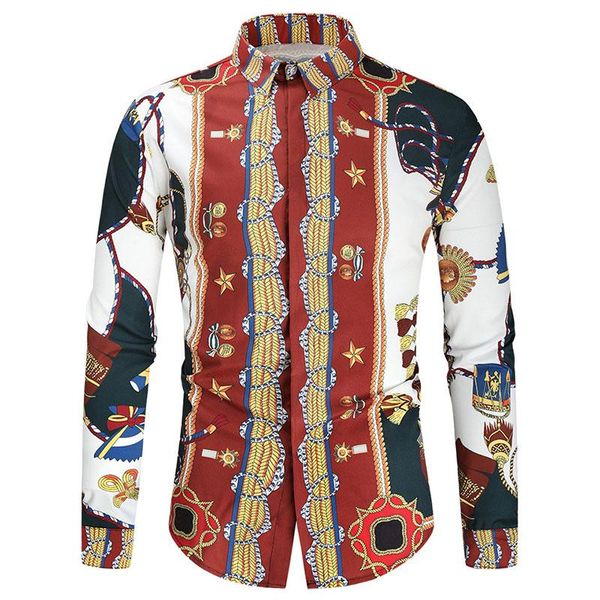 men's casual shirts mens luxury royal print dress 2021 brand long sleeve button up shirt men party wedding prom male chemise homme 4xl, White;black
men's casual shirts mens luxury royal print dress 2021 brand long sleeve button up shirt men party wedding prom male chemise homme 4xl, White;black
