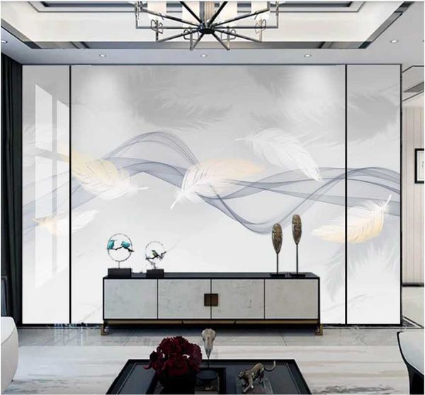 xuesu modern light luxury jazz white marble smoke feather wallpaper sofa bedroom custom mural 8d waterproof wall cloth
xuesu modern light luxury jazz white marble smoke feather wallpaper sofa bedroom custom mural 8d waterproof wall cloth