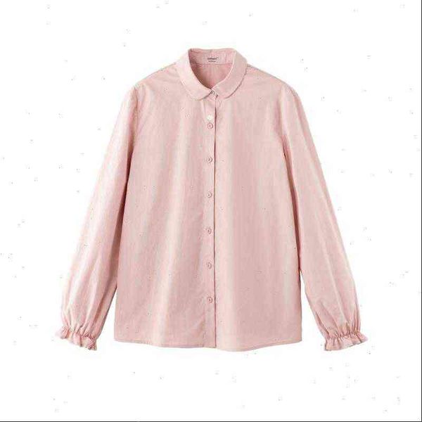 women shirts spring arrival plain cotton series lapel literary xinjiang long sleeve blouse drop, White
women shirts spring arrival plain cotton series lapel literary xinjiang long sleeve blouse drop, White