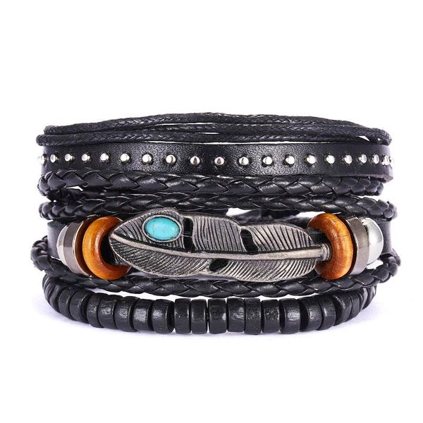 charm bracelets black pu leather rope braid leaf jewelry bangles adjustable bracelet for men boys lover males couple birthday gift, Golden;silver
charm bracelets black pu leather rope braid leaf jewelry bangles adjustable bracelet for men boys lover males couple birthday gift, Golden;silver