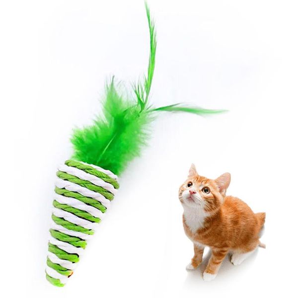 cat toys sisal toy scratcher kitten fake feather carrot shaped lifelike pet favors
cat toys sisal toy scratcher kitten fake feather carrot shaped lifelike pet favors