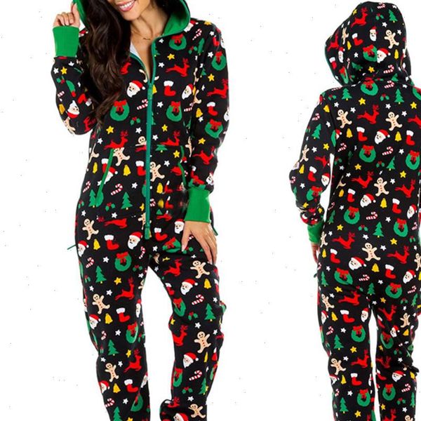 christmas pajamas jumpsuits women autumn winter casual warm romper long sleeve print hooded zipper jumpsuits homewear clothing, Black;white
christmas pajamas jumpsuits women autumn winter casual warm romper long sleeve print hooded zipper jumpsuits homewear clothing, Black;white