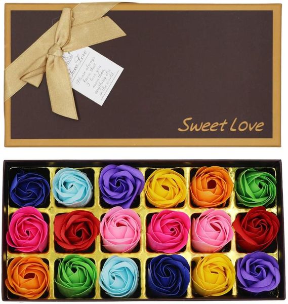 18pcs rose flower gift boxes for girls contain 18 kinds of bath soaps with rose petal shower flower decor romantic gift
18pcs rose flower gift boxes for girls contain 18 kinds of bath soaps with rose petal shower flower decor romantic gift
