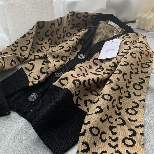 women's knits & tees zohoha 2021 fashion v-neck spliced leopard cardigans women single-breasted sweater autumn winter female loose knit, White
women's knits & tees zohoha 2021 fashion v-neck spliced leopard cardigans women single-breasted sweater autumn winter female loose knit, White