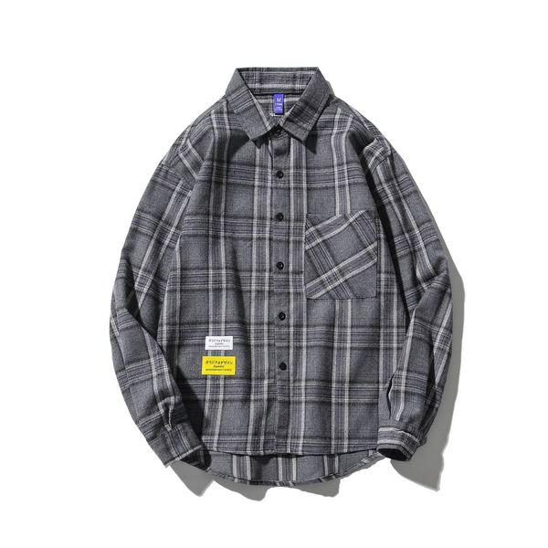 brand 2021 spring autumn long sleeves new flannel collar korea style shirt for men's plaid harajuku clothing w5rq, White;black
brand 2021 spring autumn long sleeves new flannel collar korea style shirt for men's plaid harajuku clothing w5rq, White;black