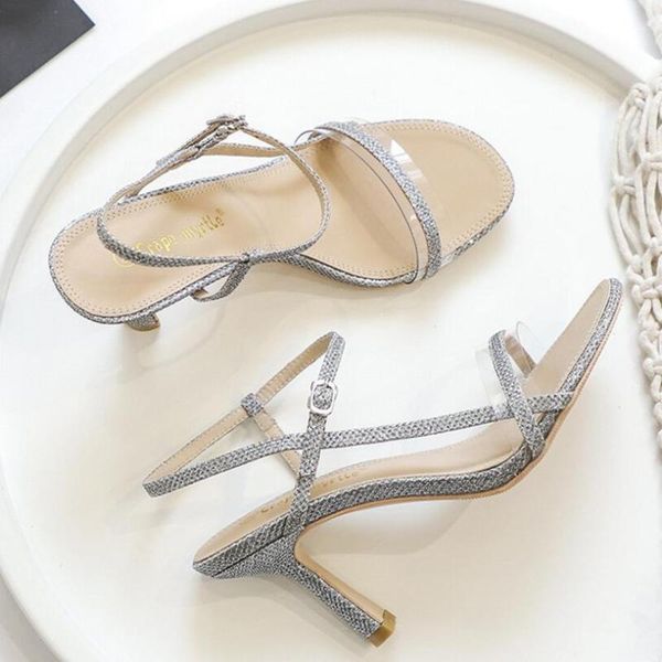 sandals bling gold/silver gladiator women narrow band transparent high heels sandalias ankle strap glitter sandales y912, Black
sandals bling gold/silver gladiator women narrow band transparent high heels sandalias ankle strap glitter sandales y912, Black
