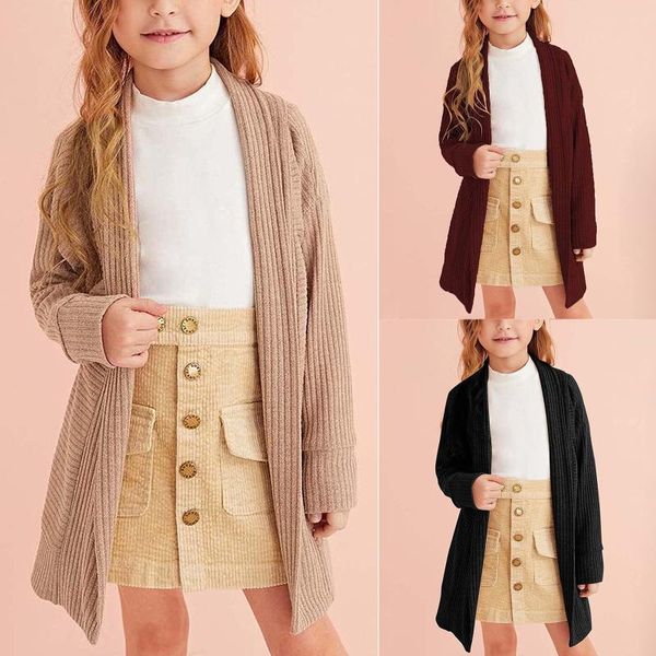 jackets knitted cardigan for girls kids girl sweater solid color coat long sleeve open front knitwear jacket, Blue;gray
jackets knitted cardigan for girls kids girl sweater solid color coat long sleeve open front knitwear jacket, Blue;gray