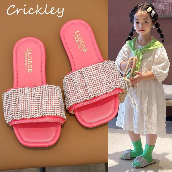 slipper girl' pu leather shining rhinestone fashion slippers for kids girls princess non slip flats children' summer shoes, Black;grey
slipper girl' pu leather shining rhinestone fashion slippers for kids girls princess non slip flats children' summer shoes, Black;grey