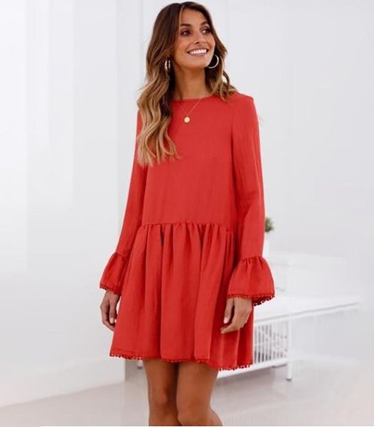 casual dresses summer mini dress women beach female fashion back lace up retro o-neck solid vestidos loose short, Black;gray
casual dresses summer mini dress women beach female fashion back lace up retro o-neck solid vestidos loose short, Black;gray
