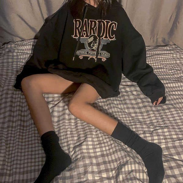 black hoodies women's trend autumn winter hooded sweatshirt punk hip hop female student loose plus velvet thickening 210526
black hoodies women's trend autumn winter hooded sweatshirt punk hip hop female student loose plus velvet thickening 210526