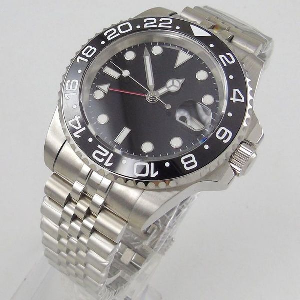 wristwatches 40mm sterile dial sapphire glass seeing case back jubilee red gmt date automatic men's wristwatch, Slivery;brown
wristwatches 40mm sterile dial sapphire glass seeing case back jubilee red gmt date automatic men's wristwatch, Slivery;brown