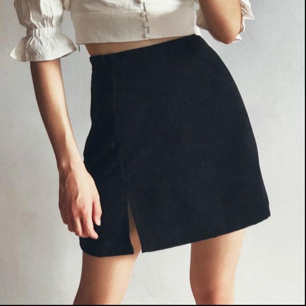 women solid print short skirt summer party cocktail wrap split mini skirts high waist casual fashion soft elegant clothes, Black
women solid print short skirt summer party cocktail wrap split mini skirts high waist casual fashion soft elegant clothes, Black