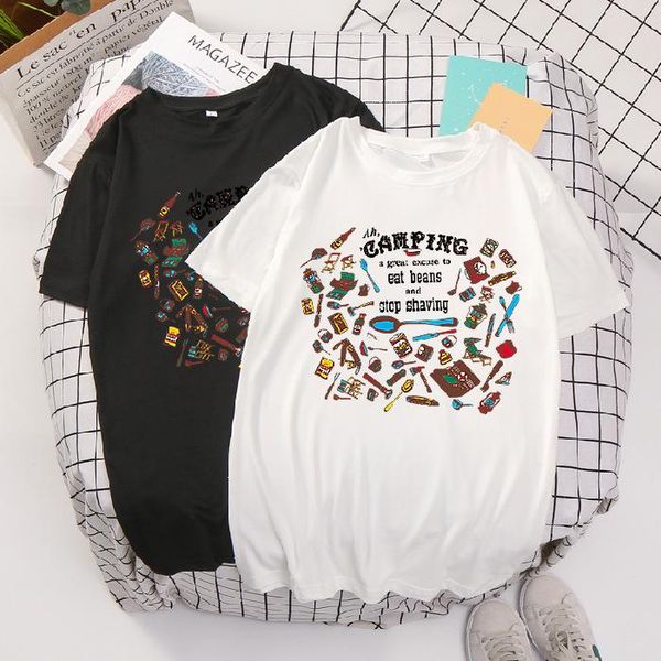 women's t-shirt qrxiaer fashion young tee cartoon summer short sleeve tableware shirt for women clothing couple shirts family life t-s, White
women's t-shirt qrxiaer fashion young tee cartoon summer short sleeve tableware shirt for women clothing couple shirts family life t-s, White
