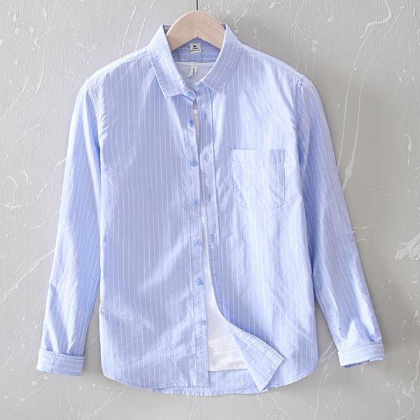 2021 new primavera e vero listras camisa masculina marca casual para moda azul camisas dos homens confortveis masculino uais, White
2021 new primavera e vero listras camisa masculina marca casual para moda azul camisas dos homens confortveis masculino uais, White