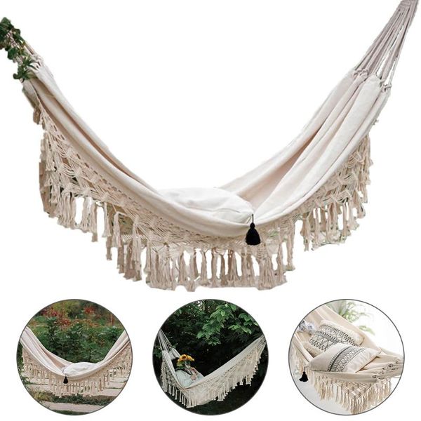 2 person hammock large brazilian macrame fringe decoration hammock swing net chair out/indoor hanging swings
2 person hammock large brazilian macrame fringe decoration hammock swing net chair out/indoor hanging swings