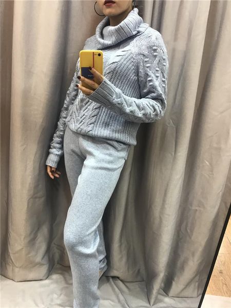 women's two piece pants 2021 turtleneck wool full 2 suit female thick high collar casual cashmere sweater and sets of women, White
women's two piece pants 2021 turtleneck wool full 2 suit female thick high collar casual cashmere sweater and sets of women, White
