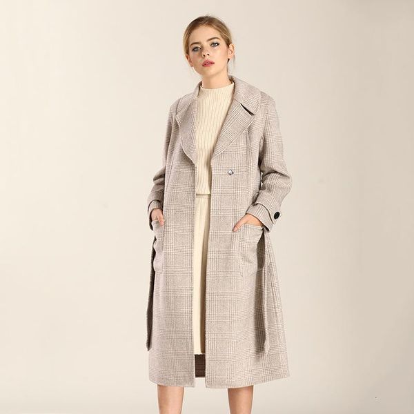 women's wool & blends coat women korean plaid ladies coats and jackets double sided long jacket elegant abrigos mujer invierno 2021 9r8, Black
women's wool & blends coat women korean plaid ladies coats and jackets double sided long jacket elegant abrigos mujer invierno 2021 9r8, Black