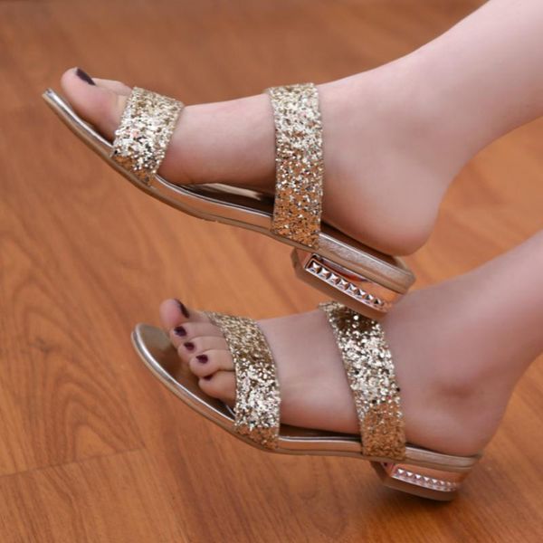 slippers low heels comfort women fashion luxury sequined gold silver summer flip flops slides shoes for ladies, Black
slippers low heels comfort women fashion luxury sequined gold silver summer flip flops slides shoes for ladies, Black