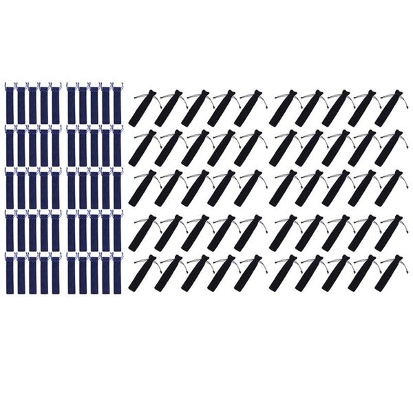 pencil bags 100pcs pen pouch sleeve holder single bag case - 50 pcs black & blue
pencil bags 100pcs pen pouch sleeve holder single bag case - 50 pcs black & blue