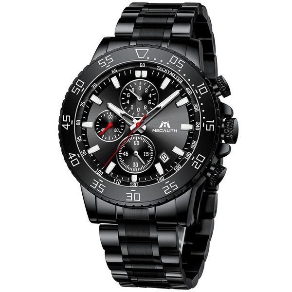 wristwatches wholesale price megalith stainless wrist watches men fashion sport waterproof full black quartz watch relogio masculino 8087, Slivery;brown
wristwatches wholesale price megalith stainless wrist watches men fashion sport waterproof full black quartz watch relogio masculino 8087, Slivery;brown