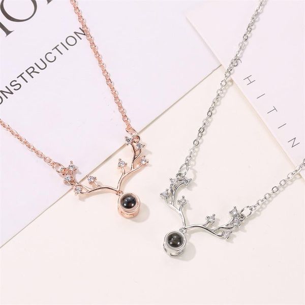pendant necklaces korean 100 languages i love you projection necklace & for women jewelry deer memory wedding accessory valentine's day, Silver
pendant necklaces korean 100 languages i love you projection necklace & for women jewelry deer memory wedding accessory valentine's day, Silver