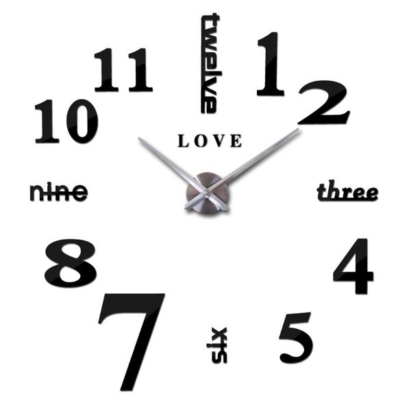 wall clocks love big mirror clock modern large diy gift english letters arabic digital home decor
wall clocks love big mirror clock modern large diy gift english letters arabic digital home decor