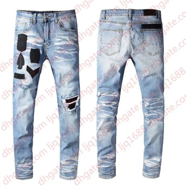 new mens jeans men women motorcycle biker ripped jeans denim pants mens hip hop slim skinny jeans, Blue
new mens jeans men women motorcycle biker ripped jeans denim pants mens hip hop slim skinny jeans, Blue