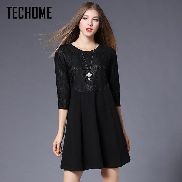 casual dresses vestidos femininos woman dress spring seven sleeve o-neck plus size lace women clothing hollow out, Black;gray
casual dresses vestidos femininos woman dress spring seven sleeve o-neck plus size lace women clothing hollow out, Black;gray